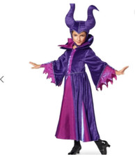 DISNEY STORE Maleficent COSTUME For Kids Horns Halloween Size 11/12 NEW