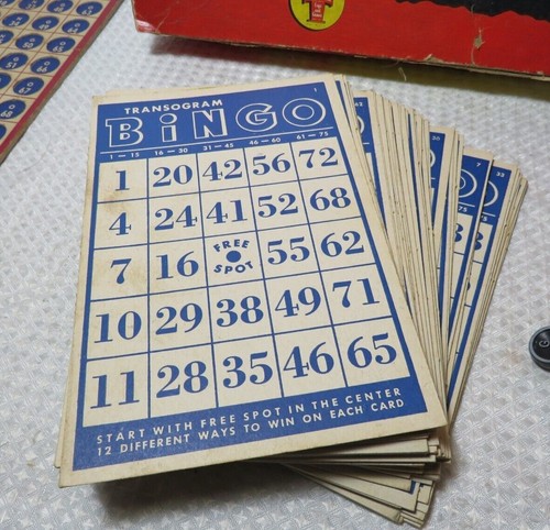 Rare VTG Board Game 1954 Transogram Bingo-matic Classic Family Night Bingo 3173 - Picture 8 of 15