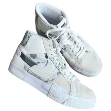 Nike SB zoom blazer mid paisley pack floral men size 7 grey white
