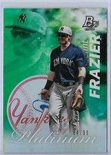 2017 Bowman Platinum  PRESENCE GREEN EMERALD REFRACTOR Clint Frazier RC #D / 99