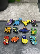 12 PC 1  Cartoon Dinosaur Shoe Decoration Charms-Clogs Jigs Bubble Slide B1003