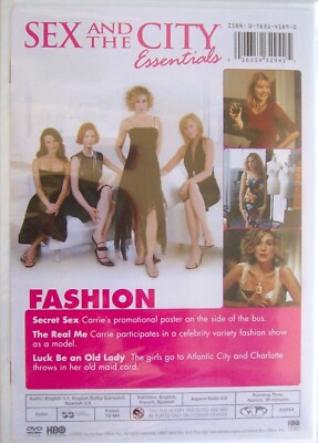 Sex and the City Essentials: Fashion (DVD, 2006) Sarah Jessica