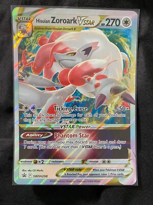 Hisuian ZOROARK VSTAR SWSH298 Promo Pokemon Card Near Mint JUMBO