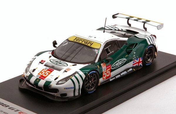 Looksmart 1/43 Ferrari 488 Gte Evo 55 Le Mans 2021 Perel Statisches Modell-image