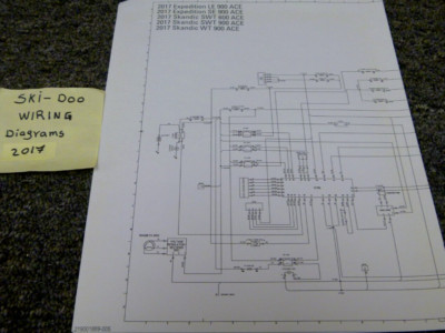 2017 Ski-Doo Skandic WT 900 ACE Snowmobile Electrical Wiring Diagrams Manual
