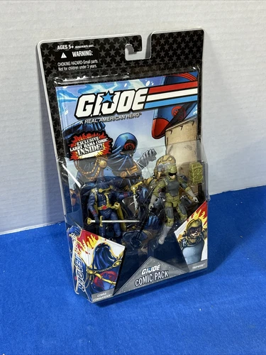 New GI G.I.Joe 25th Anniversary Comic Pack Cobra Commander & Tripwire Card