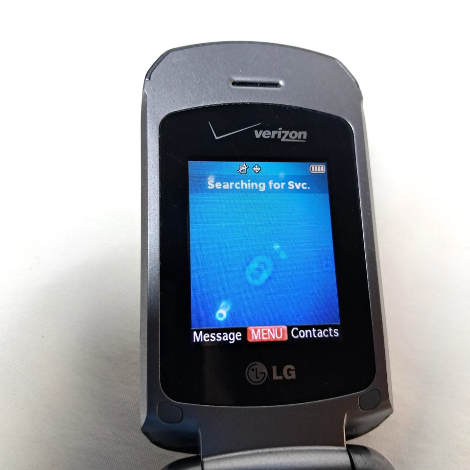 LG VX5600 Accolade Verizon Cell Flip Phone Voice-Dialing Silver - Image 3 of 4