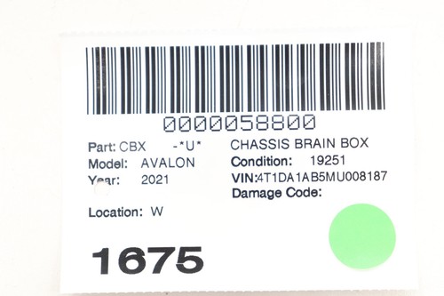 2019 - 2022 TOYOTA AVALON KEYLESS ENTRY SMART KEY ANTENNA MODULE OEM 8999007251 - Foto 12 di 12