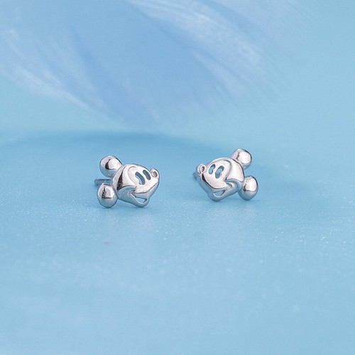 925 Sterling Silver Cute Children's Mickey Mouse women girls Disney earrings New - Picture 3 of 5