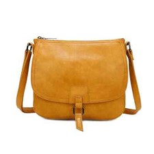 Ladies Leather Detail Satchel Bag Women Crossbody Messenger Shoulder Handbags UK