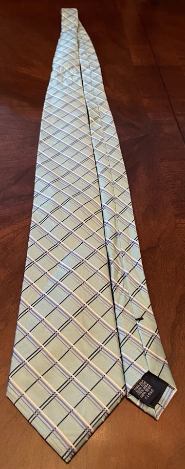 Corbata de cuello para hombre Saddlebred 100 % seda hecha a mano en China XL Foto 3 de 4