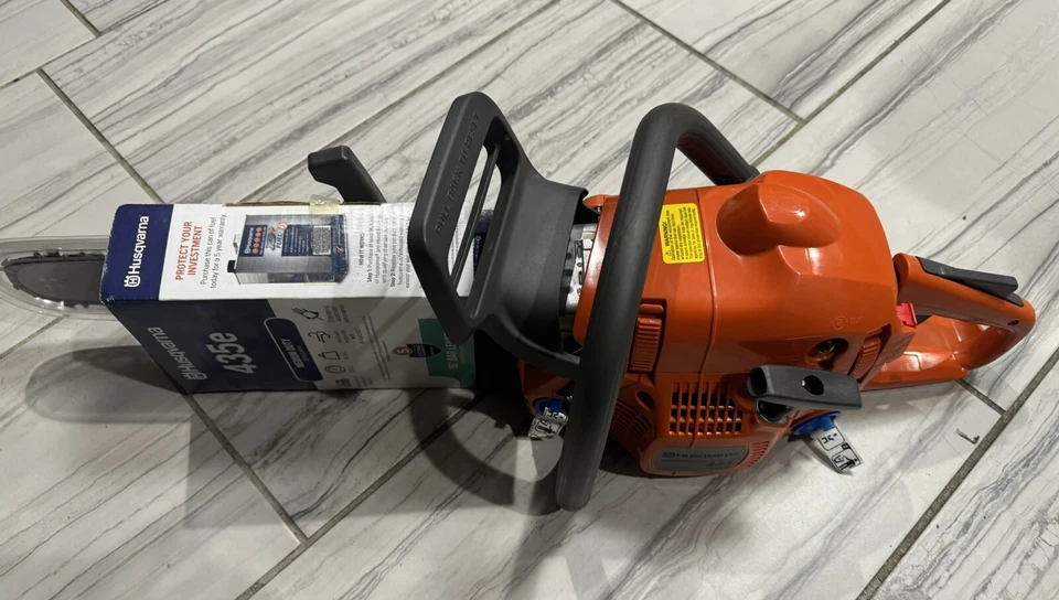 Husqvarna 435E-II 16" 2-Stroke 40.9cc X-TORQ Gas-Powered Chainsaw - Orange - NEW - Image 3 of 3