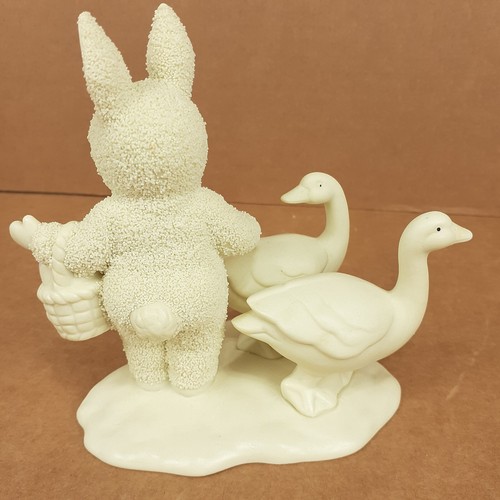 Vtg Department 56 Snowbunnies Goosey Gander Retired Figurine Easter No Box - Picture 9 of 17