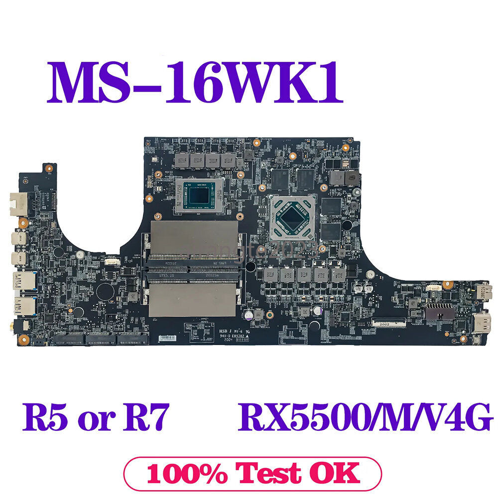 MS-16WK1 Laptop Motherboard For MSI MS-16WK BRAVO 15 R5 R7 MS-16WK1 Laptop Motherboard For MSI MS-16WK BRAVO 15 R5 R7