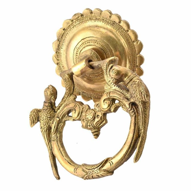 Ottone Pappagallo Progettato Porta Battenti Oggetto da Esposizione Arredo Casa Ottone Pappagallo Progettato Porta Battenti Oggetto da Esposizione Arredo Casa