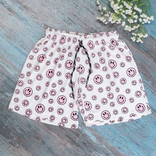 SOFT PURE COTTON GRAPHIC LOUNGE CASUAL COMFORTABLE YOGA WOMEN SHORTS WITH POCKET - Picture 33 of 35