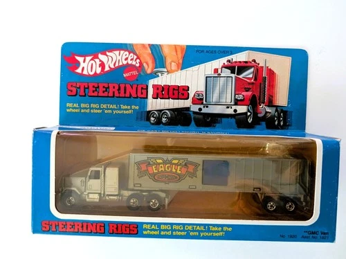 1980 HOT WHEELS STEERING RIGS Vintage EAGLE TRUCKING TRUCK MINT IN THE BOX  Semi