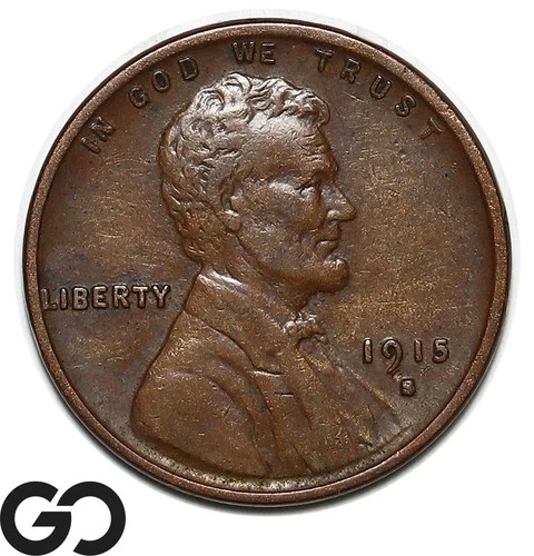 1915-S Lincoln Cent Wheat Penny, Choice XF
