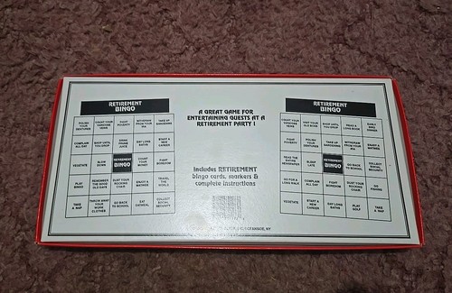 Vintage Retirement Bingo Game for Retirees - Humor Funny 1993 Edition SEALED - Picture 2 of 3