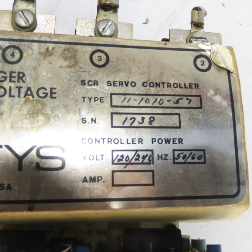 Gettys 11-1010-57 SCR Servo Controller 120/240V 50/60Hz - Image 3 of 4