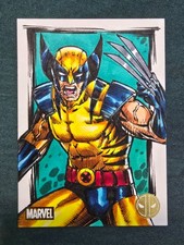 2025 TOPPS CHROME DEADPOOL WOLVERINE GOLD FOIL 1/1 SKETCH MARLO MARTOS