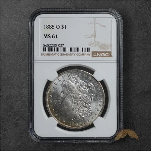 1885-O Morgan Silver Dollar $1 - NGC MS61 - New Orleans