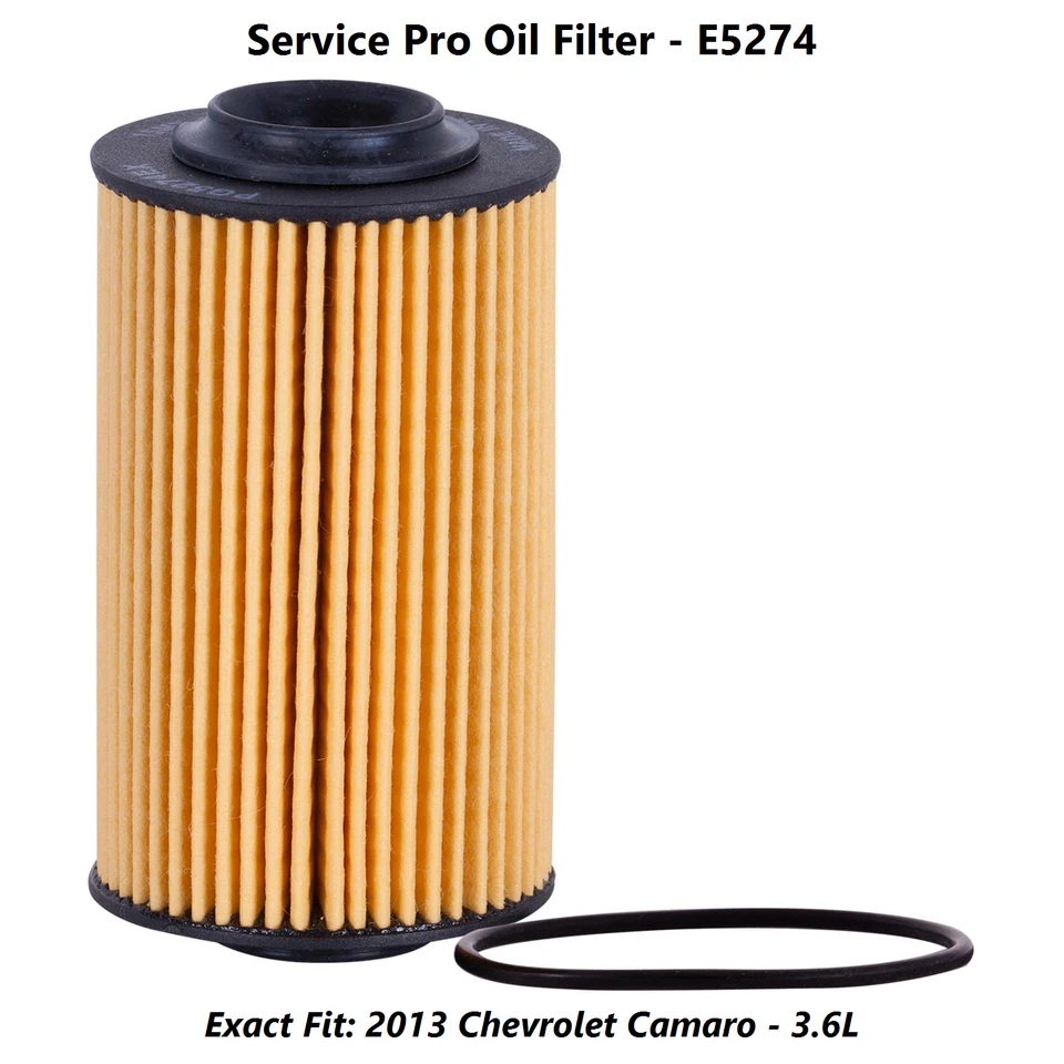 2013 Chevrolet Camaro 3.6L Complete Oil, Air & Cabin Filter Kit (5W-30) Foto 3 de 4