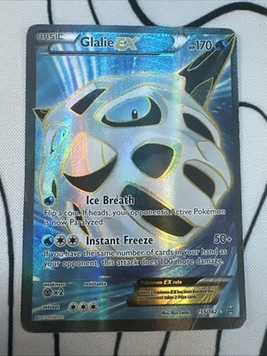 pokemon glalie card Pokémon TCG EX Holo Ultra Rare XY: Breakthrough 155/162 HP Water Water Glalie EX 155/162 TCG Breakthrough