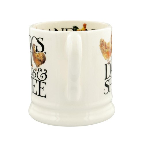 Emma Bridgewater - Half Pint Mug (300ml) - Rise & Shine - Eggs & Toast - Picture 2 of 5
