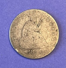 1855 Arrows Seated Liberty Quarter