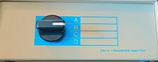 Vintage 4 Way Data Transfer Switch Box Computer Printer A B C D 15 Pin