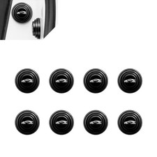 Car Door Shock Absorber Protector, Thickened Silicone Anti 8 PCS Black