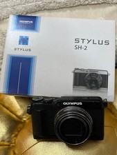 Olympus STYLUS SH-2 Black 16MP Compact Camera 24x Zoom RAW Full Set from Japan