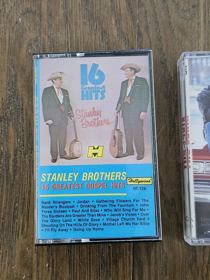 Lot Of 5 Country Cassette Tapes George Jones Vince Gill Randy Travis Stanley Bro - Image 2 of 4