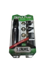 WAHL 3-In-1 Nose Ear Beard Hair BATTERY GROOMER Precision Blade Detailer Trimmer