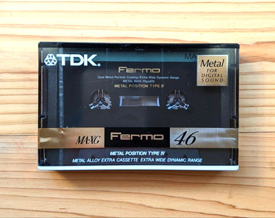 Nastro cassetta TDK metallo MA-50A 50 minuti nuovo mai aperto posizione
