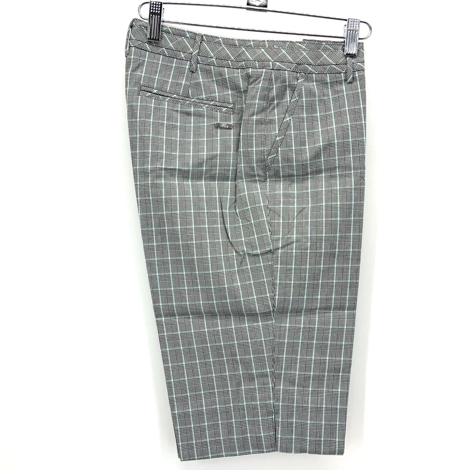 Cutter Buck Golf Shorts DryTech Mint Plaid Size 2 Quick Dry Walk Pickleball NWT - Image 4 of 4