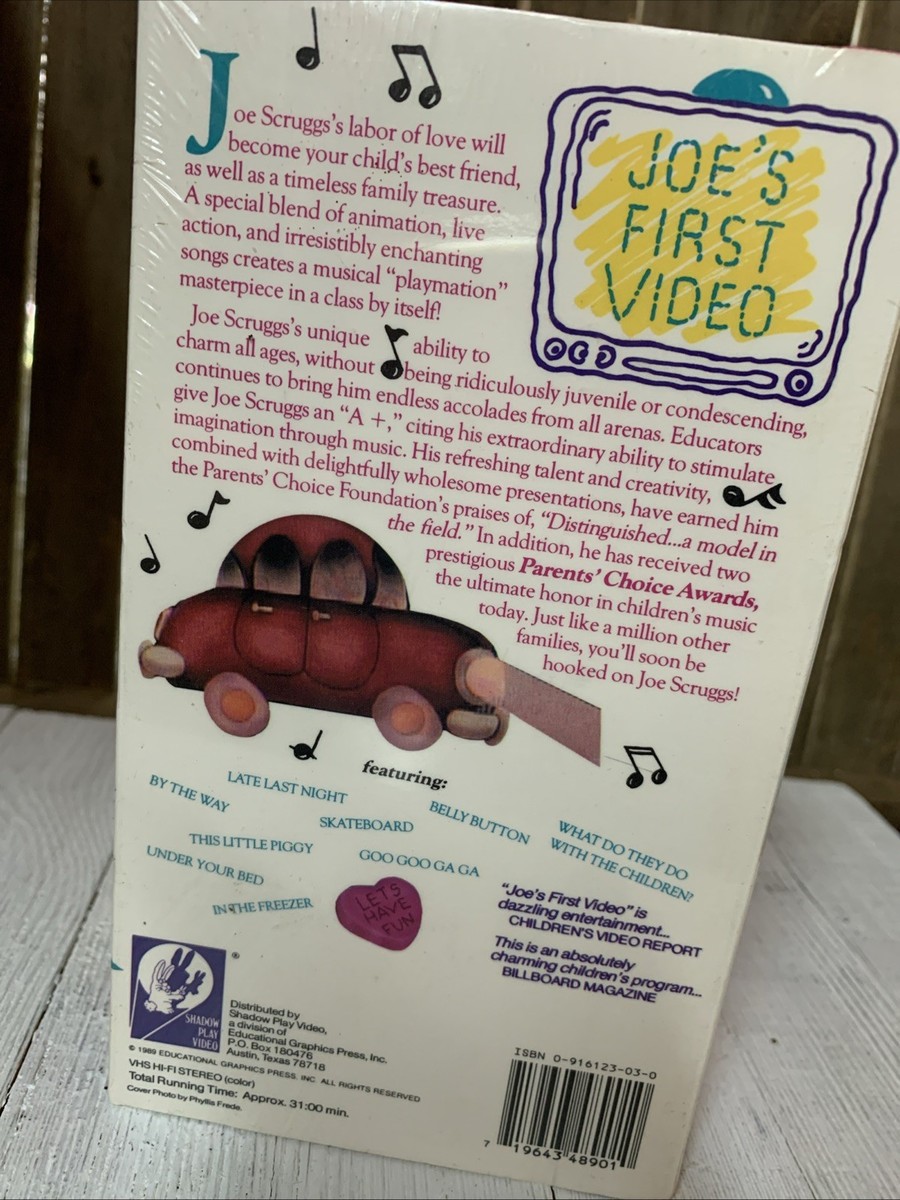 RARE Joe Scruggs Joe's First Video (VHS) CHILDREN'S MUSIC VIDEO