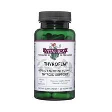 Thyrofem Nutritional Supplement 60 Count Vegan Thyroid Support Formula