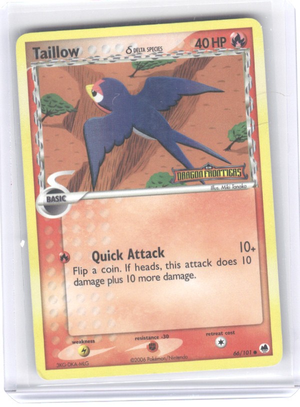 Taillow (Delta Species) Reverse Holo Common Dragon Frontiers 66/101 LP