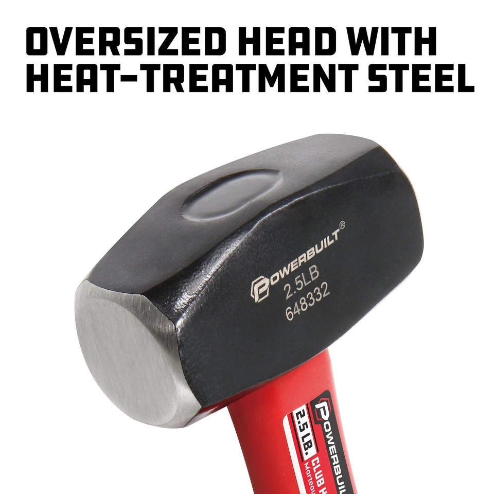 Powerbuilt 2-1/2 Pound Hand Drilling Sledge Hammer - 648332 Foto 4 de 4