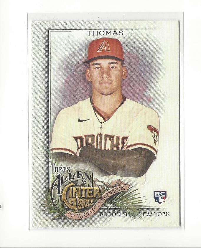 2022 Topps Allen and Ginter #297 Alek Thomas RC Rookie Diamondbacks