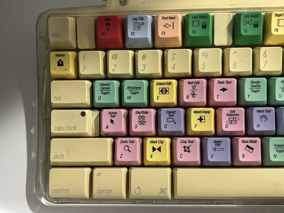 Apple Mac M7803 BPS Logic Colored Final Cut Pro Video Editing Keyboard Working - Image 3 of 4