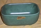 Royal Haeger Pottery USA MCM Rectangle Green Flower-ware Original Label READ