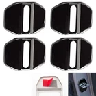 4x Chrome Black Stainless Door Striker Cover Fits W222 W246 W204 W205 W206