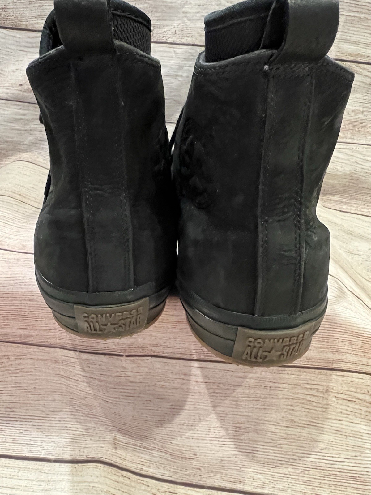 RARE🔥 Converse Chuck Taylor All Star Waterproof Nubuck Boots Black 9.5 157460C thumbnail 4