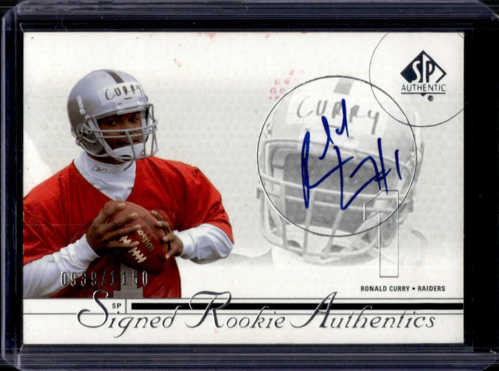 Ronald Curry SP Authentic #210 Autograph Patch