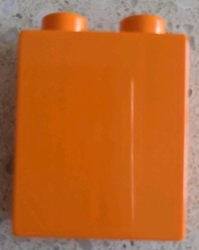 LEGO DUPLO - ORANGE BRICK WITH BUTTERFLIES - 10804 - JUNGLE JUNGLE - VINTAGE