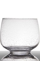 Inna-Glas Kerzenschale Gracie Auf Standfuß, Kegel - Rund, Klar, 18,5Cm, Ø 22Cm