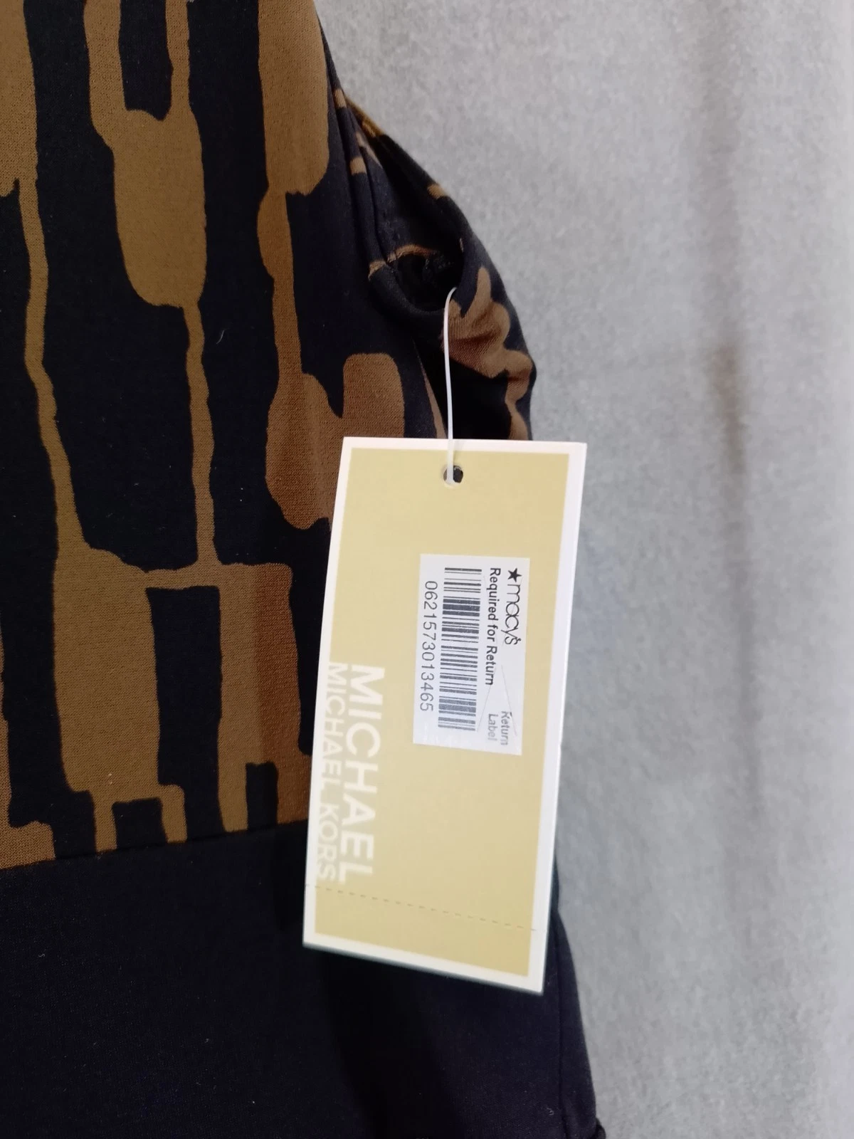 Michael Kors abito donna xl nero marrone tubino senza maniche FA 09 DEL 1